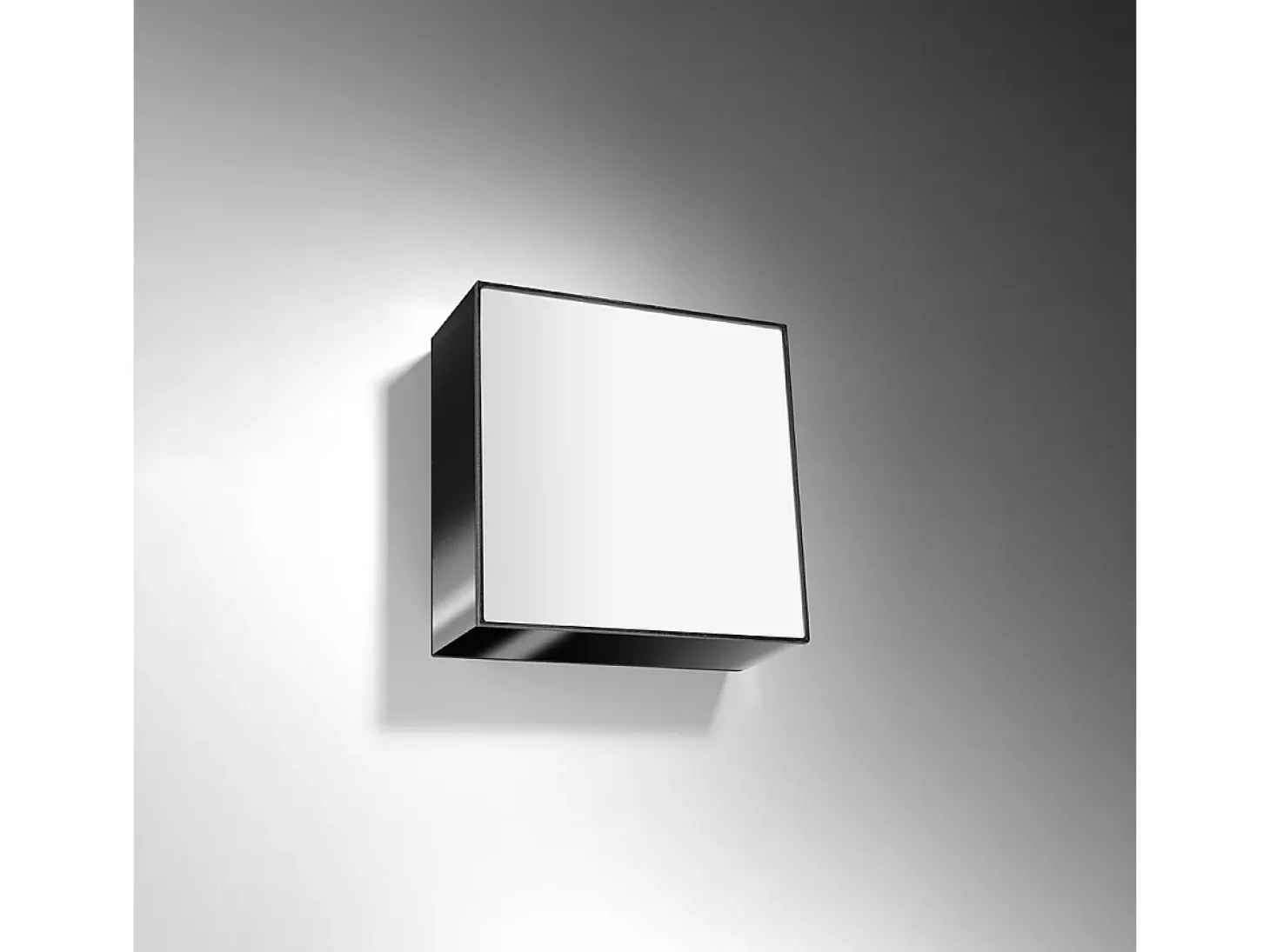 Luminárias de teto Care minimalista, PVC - 1 fontes de luz 3000K - L.25 x H.11 cm - preto