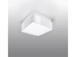 Luminárias de teto Care minimalista, PVC - 1 fontes de luz 3000K - L.25 x H.11 cm - branco