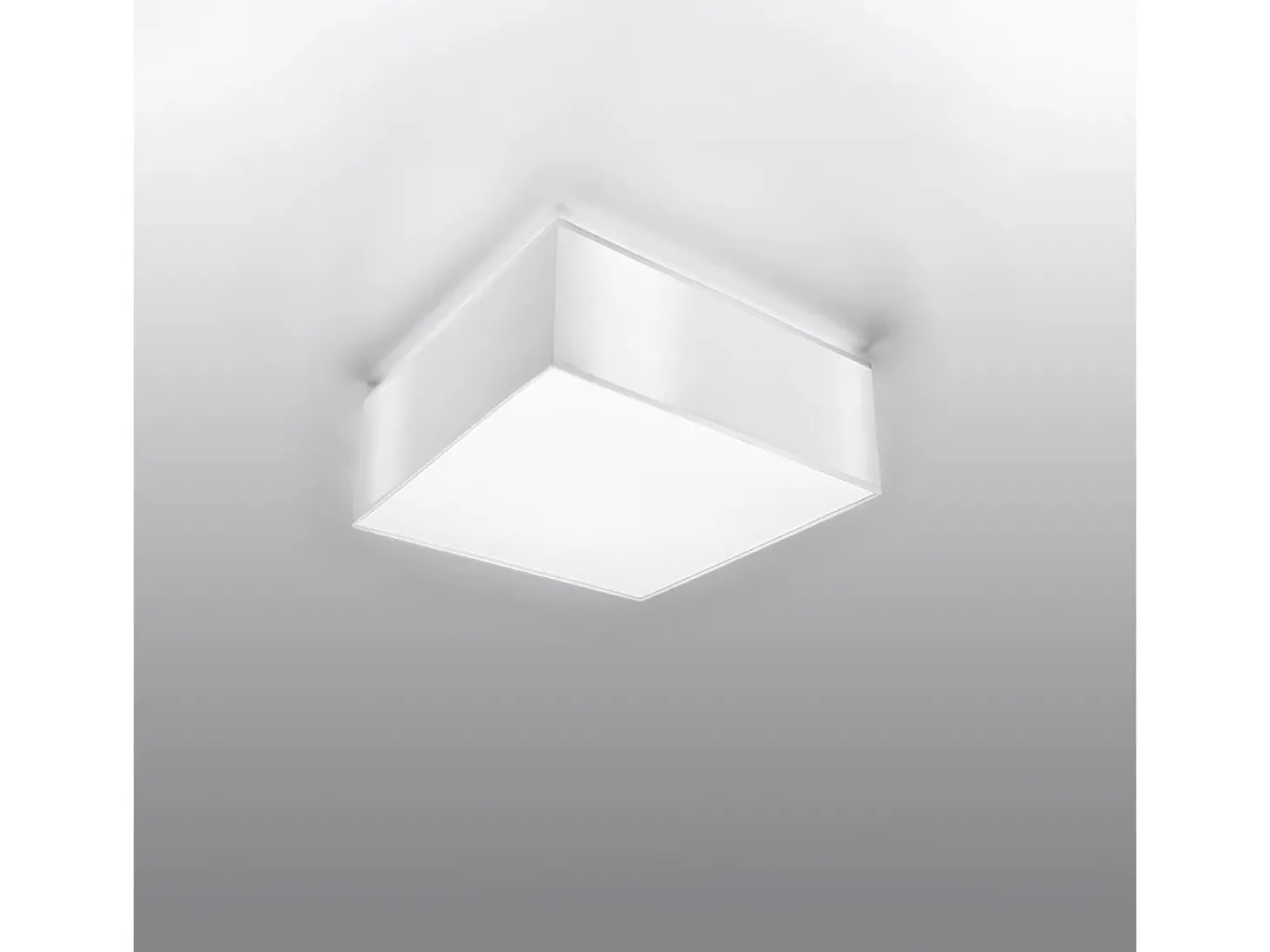 Luminárias de teto Care minimalista, PVC - 1 fontes de luz 3000K - L.25 x H.11 cm - branco