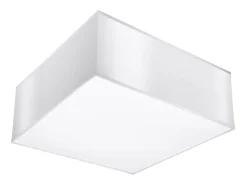 Luminárias de teto Care minimalista, PVC - 1 fontes de luz 3000K - L.25 x H.11 cm - branco