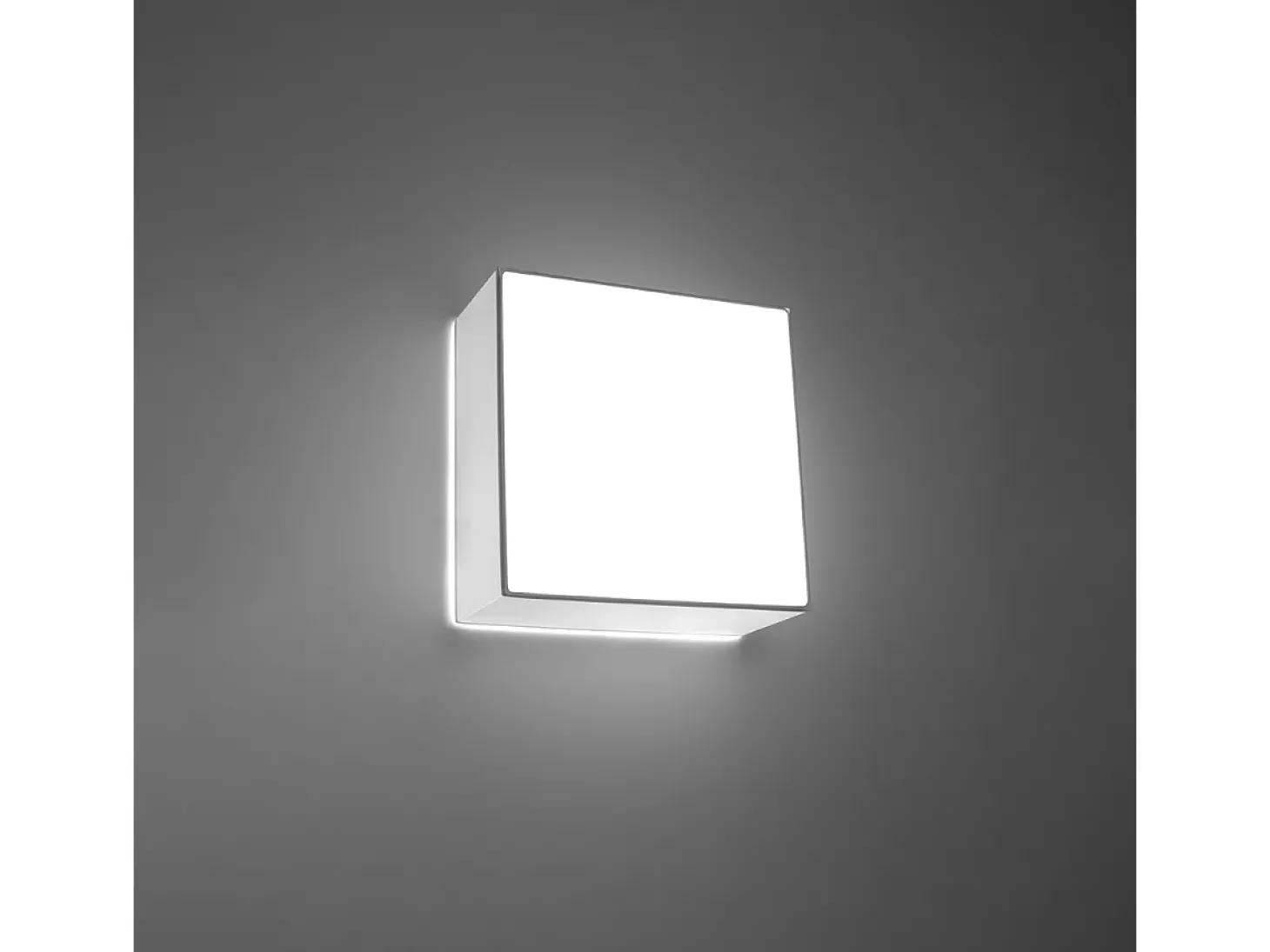 Luminárias de teto Care minimalista, PVC - 1 fontes de luz 3000K - L.25 x H.11 cm - branco