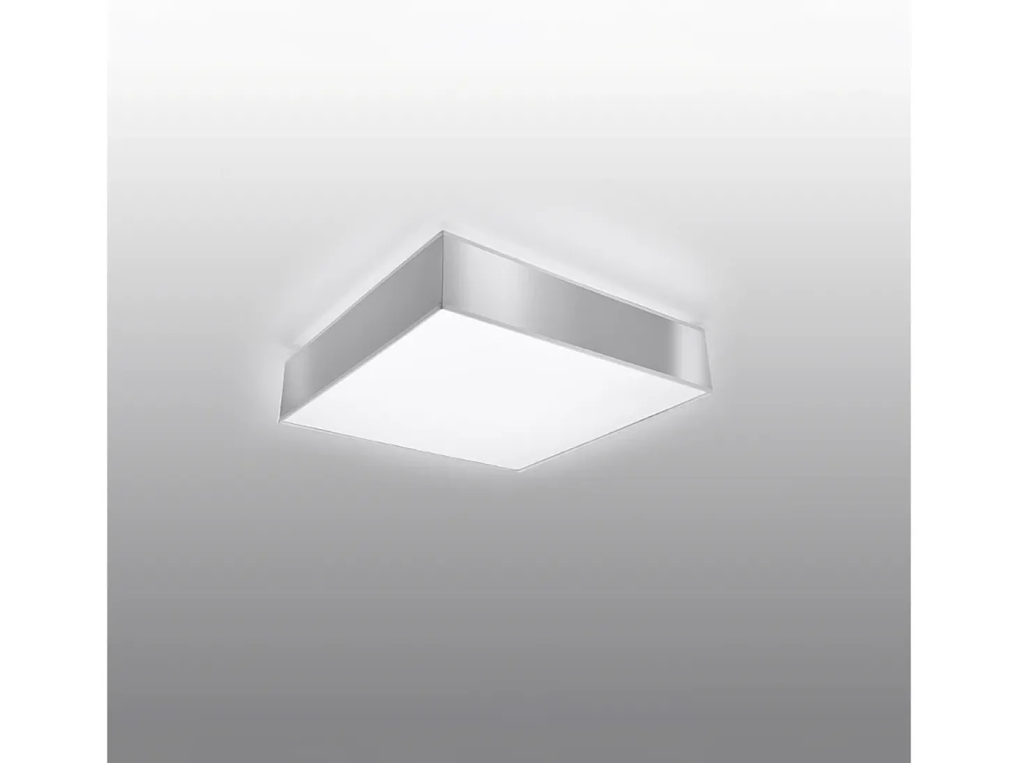 Luminárias de teto Care minimalista, PVC - 1 fontes de luz 3000K - L.25 x H.11 cm - cinza