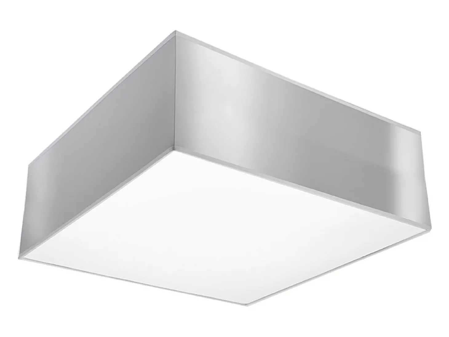 Luminárias de teto Care minimalista, PVC - 1 fontes de luz 3000K - L.25 x H.11 cm - cinza