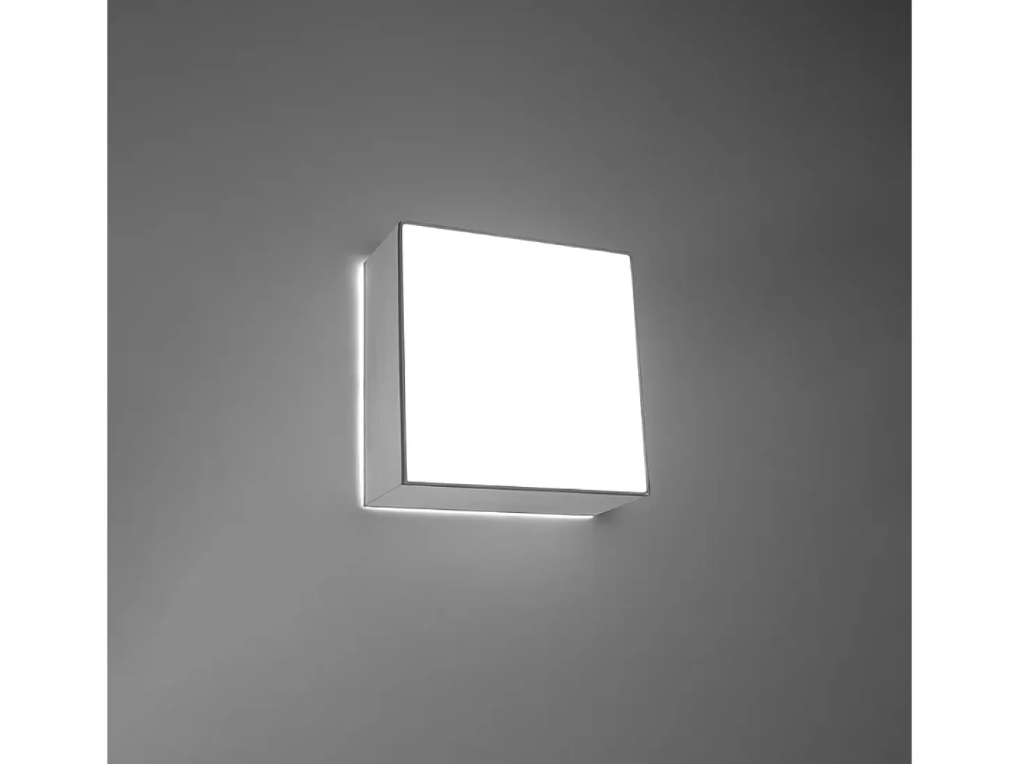 Luminárias de teto Care minimalista, PVC - 1 fontes de luz 3000K - L.25 x H.11 cm - cinza