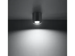 Luminárias de teto Celeris moderno, alumínio - 1 fontes de luz 4000K - L.10 x H.10 cm - antracite