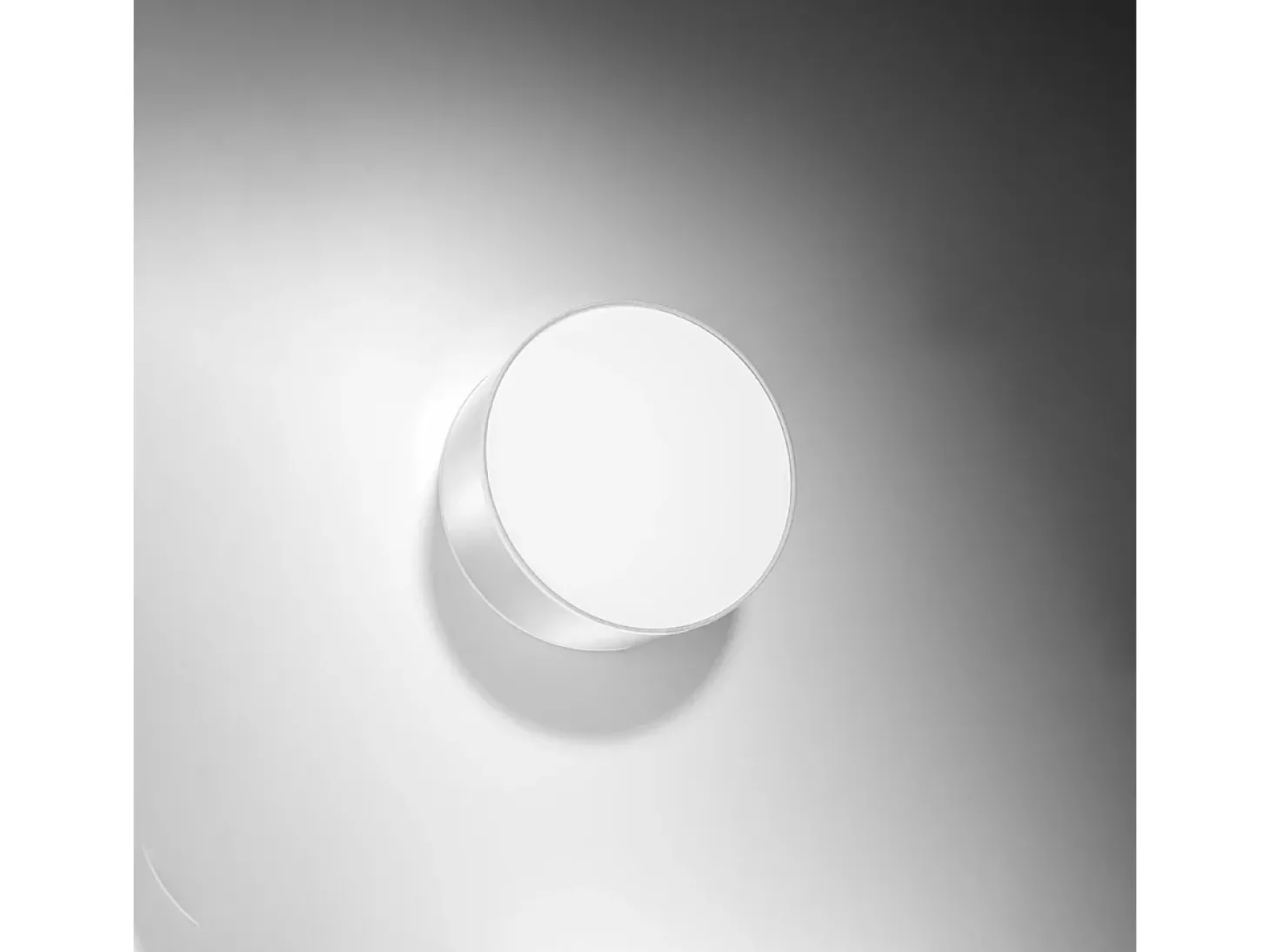 Luminárias de teto Cercle minimalista, PVC - 1 fontes de luz 4000K - L.25 x H.11 cm - cinza