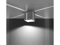 Luminárias de teto Luminara moderno, alumínio - 1 fontes de luz 4000K - L.10 x H.10 cm - branco