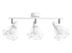 Luminárias de teto Lunova moderno, aço - 3 fontes de luz 3000K - L.52 x H.19 cm - branco