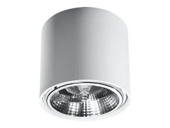 Luminárias de teto Qioli moderno, alumínio - 1 fontes de luz 4000K - L.12 x H.11 cm - branco