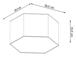 Luminárias de teto Solinia moderno, PVC - 2 fontes de luz 4000K - L.30.5 x H.15.5 cm - branco