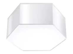 Luminárias de teto Solinia moderno, PVC - 2 fontes de luz 3000K - L.30.5 x H.13.5 cm - branco