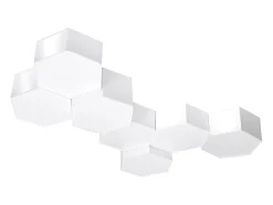 Luminárias de teto Solinia moderno, PVC - 2 fontes de luz 3000K - L.30.5 x H.13.5 cm - branco