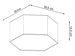 Luminárias de teto Solinia moderno, PVC - 2 fontes de luz 3000K - L.30.5 x H.13.5 cm - branco