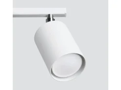 Luminárias de teto Torim minimalista, aço - 3 fontes de luz 3000K - L.46 x H.20 cm - branco