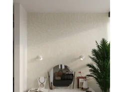 Luminárias de teto Torim minimalista, aço - 3 fontes de luz 3000K - L.46 x H.20 cm - branco