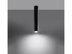 Luminárias de teto Toris moderno, aço - 1 fontes de luz 4000K - L.6 x H.40 cm - preto