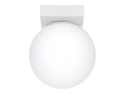 Luminárias de teto Zynfi moderno, aço/vidro - 1 fontes de luz 4000K - L.12 x H.14.5 cm - branco