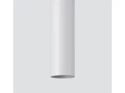 Luminárias pendentes Brill moderno, aço - 5 fontes de luz 3000K - L.25 x H.110 cm - branco