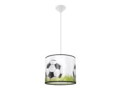 Luminárias pendentes Calcio c moderno, PVC - 1 fontes de luz 3000K - L.30 x H.82 cm - branco/preto/verde