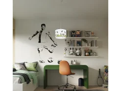 Luminárias pendentes Calcio c moderno, PVC - 1 fontes de luz 3000K - L.30 x H.82 cm - branco/preto/verde