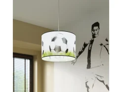 Luminárias pendentes Calcio c moderno, PVC - 1 fontes de luz 3000K - L.30 x H.82 cm - branco/preto/verde