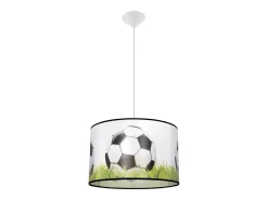 Luminárias pendentes Calcio c moderno, PVC - 1 fontes de luz 3000K - L.40 x H.82 cm - branco/preto/verde