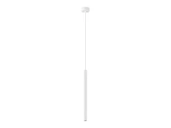 Luminárias pendentes Elara moderno, aço - 1 fontes de luz 4000K - L.8 x H.120 cm - branco