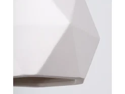 Luminárias pendentes Mintx moderno, cerâmica - 1 fontes de luz 4000K - L.20 x H.125 cm - branco