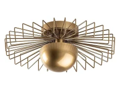 Lustre de teto filiforme em metal - Dourado - A. 18 x D. 45 cm - ZYMA