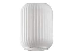 Lustre em metal - Dourado e branco - 3 quebra-luzes A.130 x L. 55 cm - OSKA