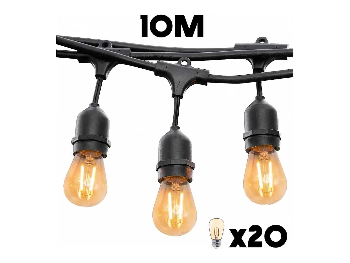 Luzes de corda E27 10M MAFY