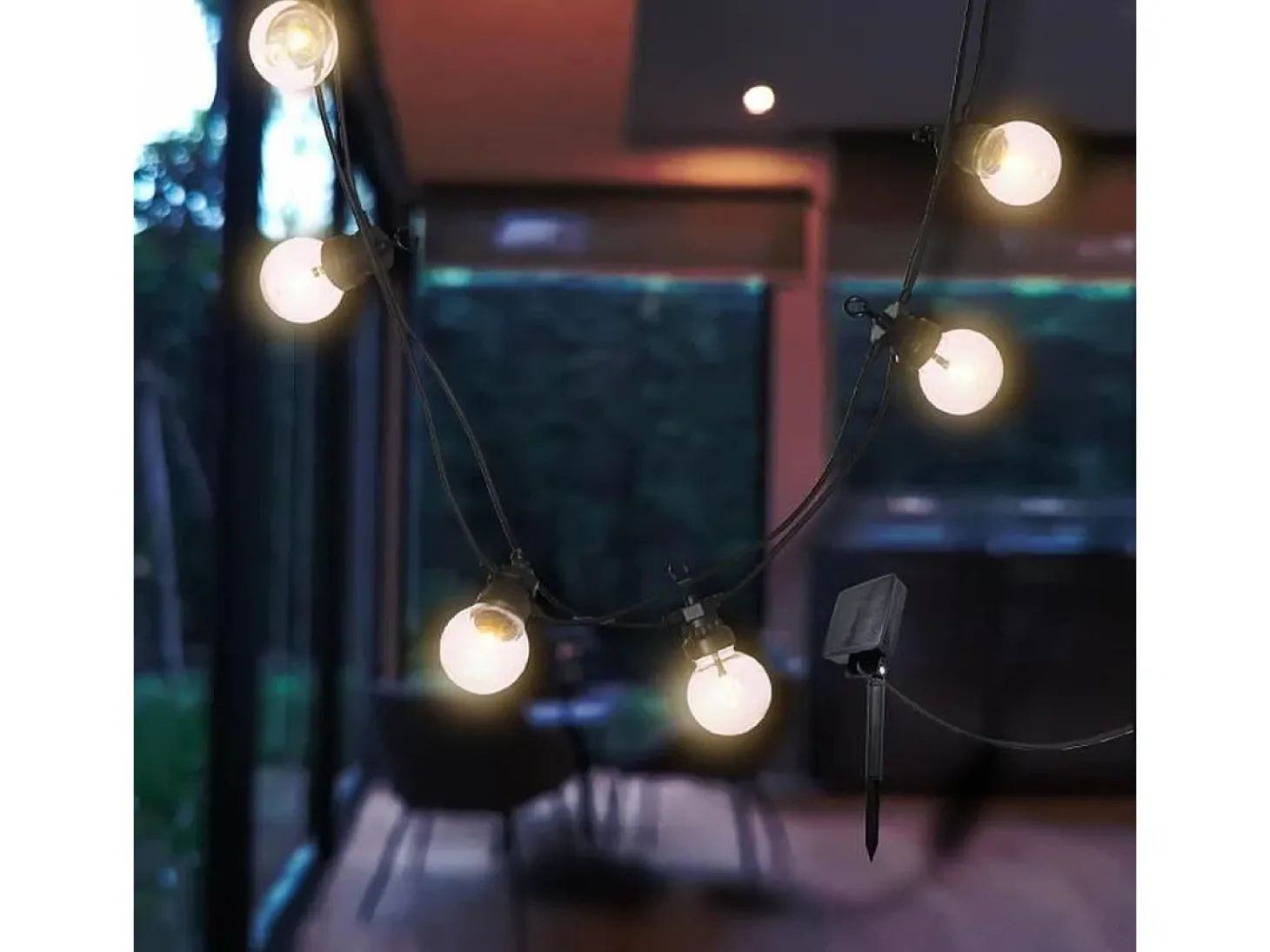 Luzes de corda solares 5.7M PARTY