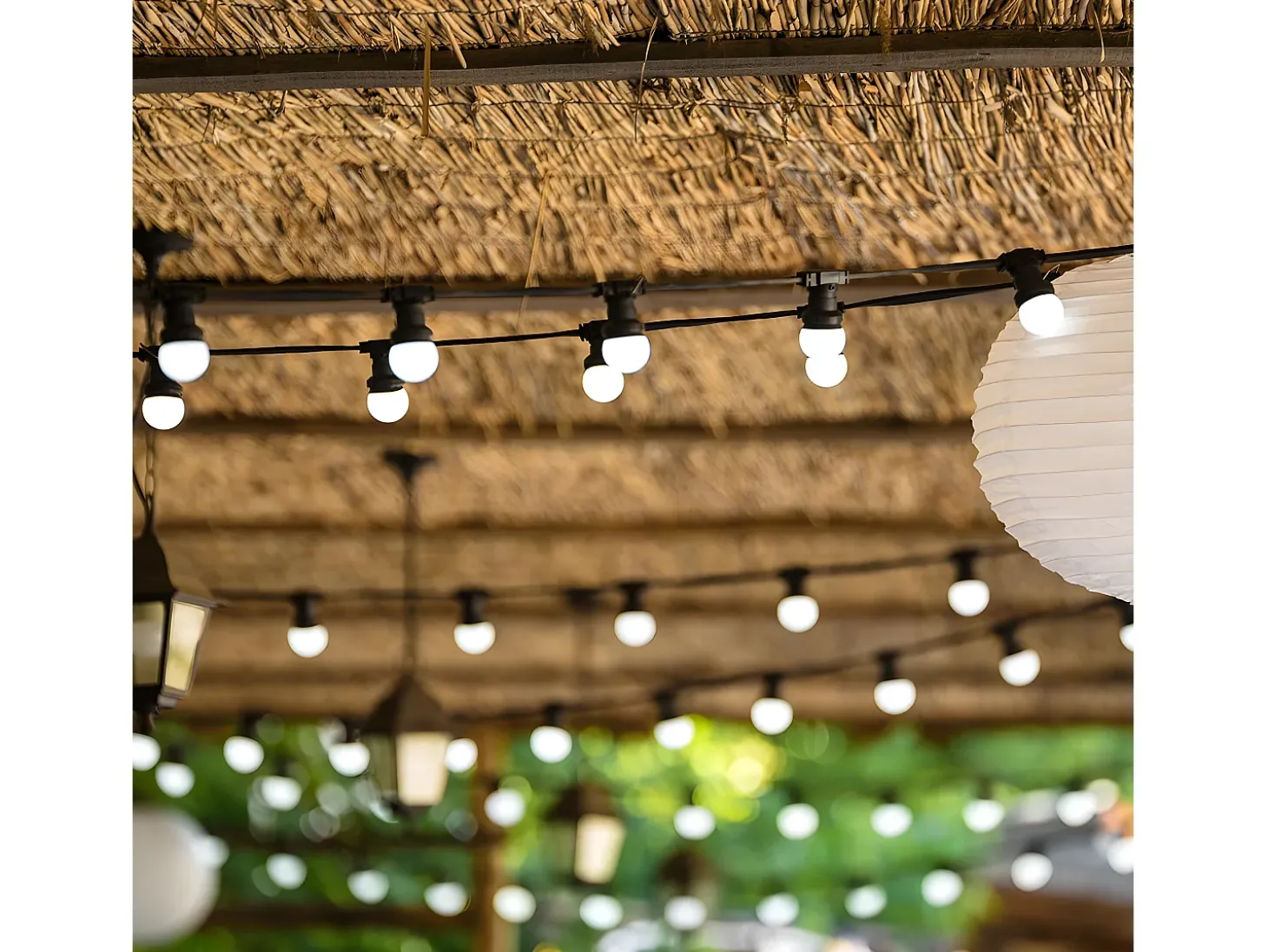 Luzes de corda solares 5.7M PARTY