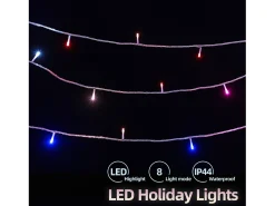 100M 600 Luzes de Corda LED - Iluminação de Jardim Interno e Externo para Casamento de Carnaval - Multicolorido