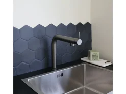 Magic misturador para lava-loiça cinzento metalizado Essebagno
