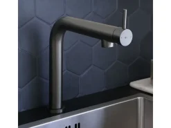 Magic misturador para lava-loiça cinzento metalizado Essebagno