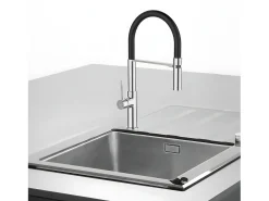 Magneto Misturadora monocomando de lavatório com chuveiro de mão cromo Essebagno