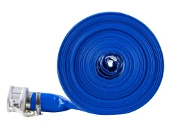 Mangueira de Lavagem em Contracorrente SucceBuy, 50.8mmx30,48m, PVC Azul, Conexões Completas