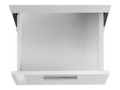 Mark Dek, mea de canto para PC, mea de ecritório multiuo, mea multipoiçõe que economiza epaço, 100% Fabricado na Itália, 160x60h75 cm, Ardóia e Branco Brilhante