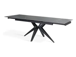 Match 2 - Mesa extensível (160/240 x 90 cm) em Cerâmica Preta