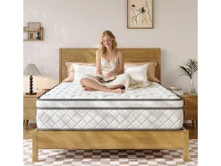 Matelas 120x200cm - Espessura 26cm - com molas ensacadas - Multicamadas Extra Conforto 7 Zonas - Hipoaergênico