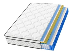 Matelas 90x200cm - Espessura 26cm - com molas ensacadas - Multicamadas Extra Conforto 7 Zonas - Hipoaergênico