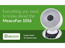 MEACO MeacoFan 1056: ventilador para quarto e sala, ultra silencioso, oscilação 360°, 12 velocidades, controlo remoto, baixo consumo, branco