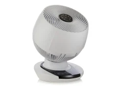 MEACO MeacoFan 1056: ventilador para quarto e sala, ultra silencioso, oscilação 360°, 12 velocidades, controlo remoto, baixo consumo, branco