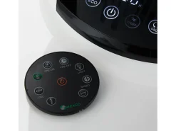 MEACO MeacoFan 1056: ventilador para quarto e sala, ultra silencioso, oscilação 360°, 12 velocidades, controlo remoto, baixo consumo, branco