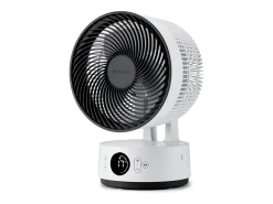 MeacoFan Sefte® 8": ventilador portátil com bateria substituível, interior/exterior, silencioso, 12 velocidades, modo ECO, compacto, branco