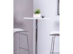 Mesa alta de design - Boom - Branco