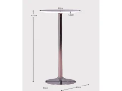Mesa alta de design - Boom - Branco