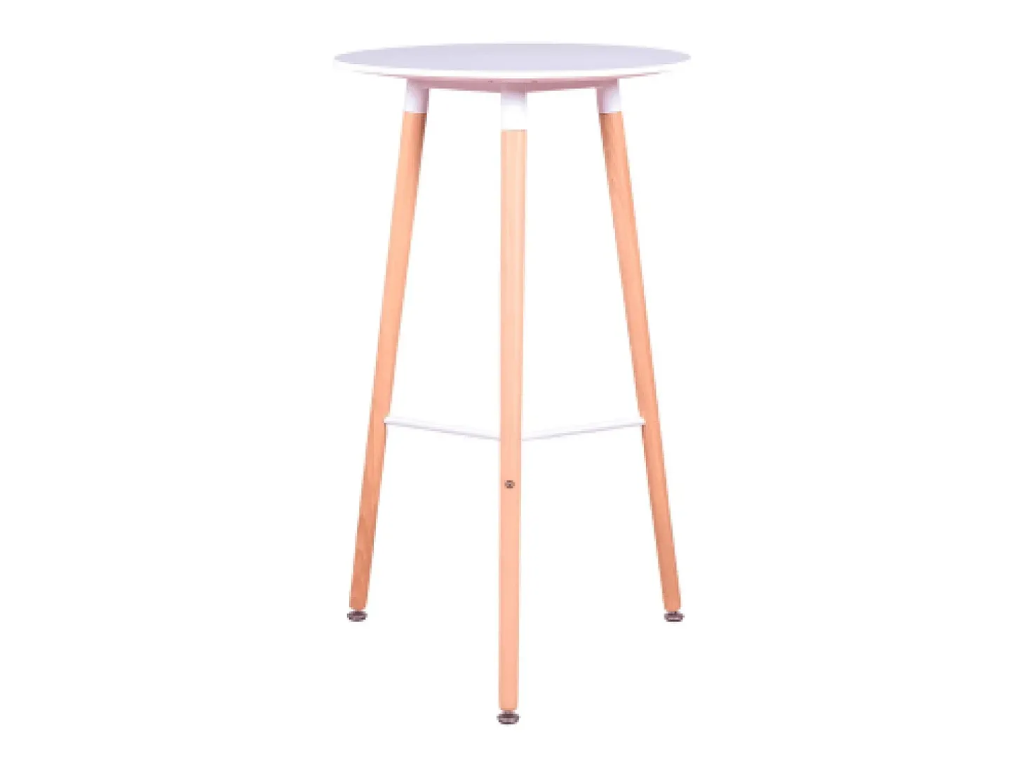 Mesa alta estilo Nordic (102cm) - Palermo - Branco
