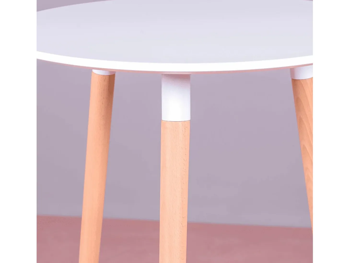 Mesa alta estilo Nordic (102cm) - Palermo - Branco